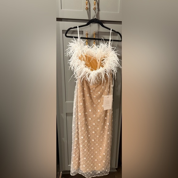 Mac Duggal Embellished Strapless Column Dress Size 8 - Picture 3 of 7